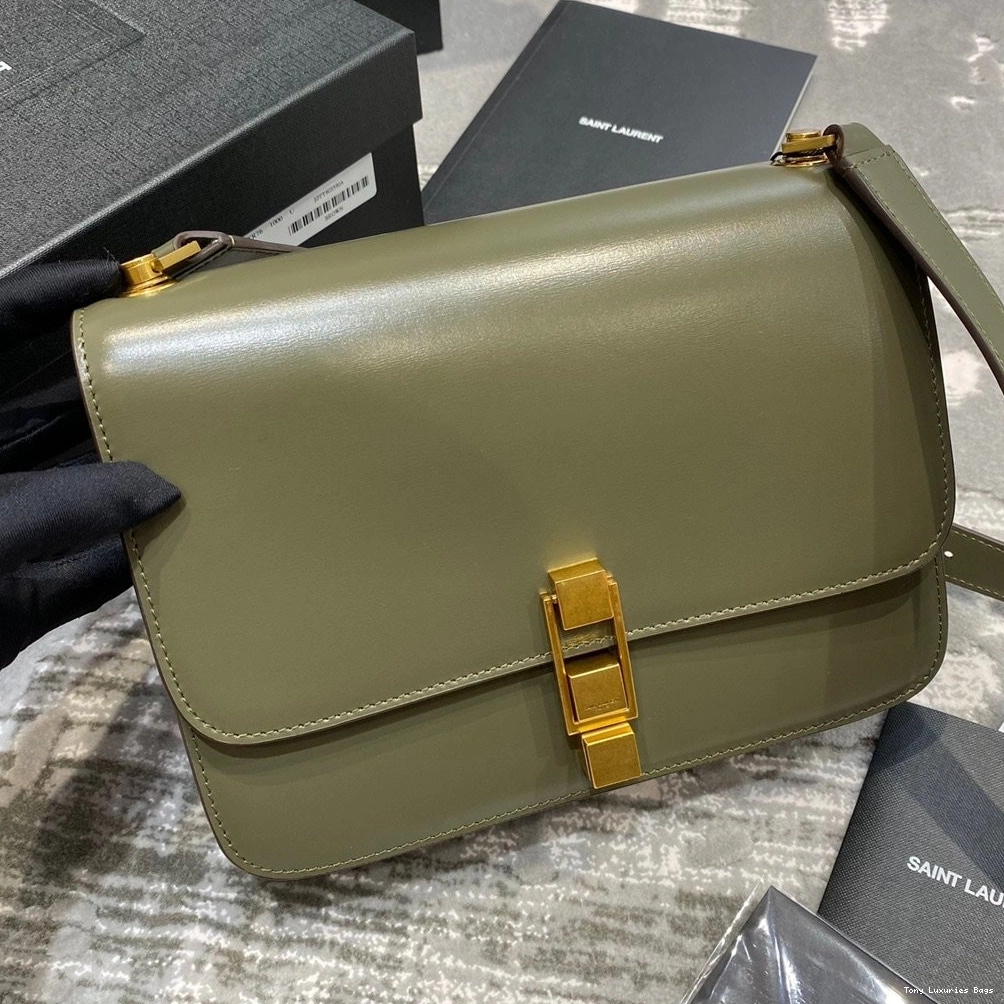 Tony Luxuries YSL IN LOULOU CARRE SATCHEL LEATHER SMOOTH 0807